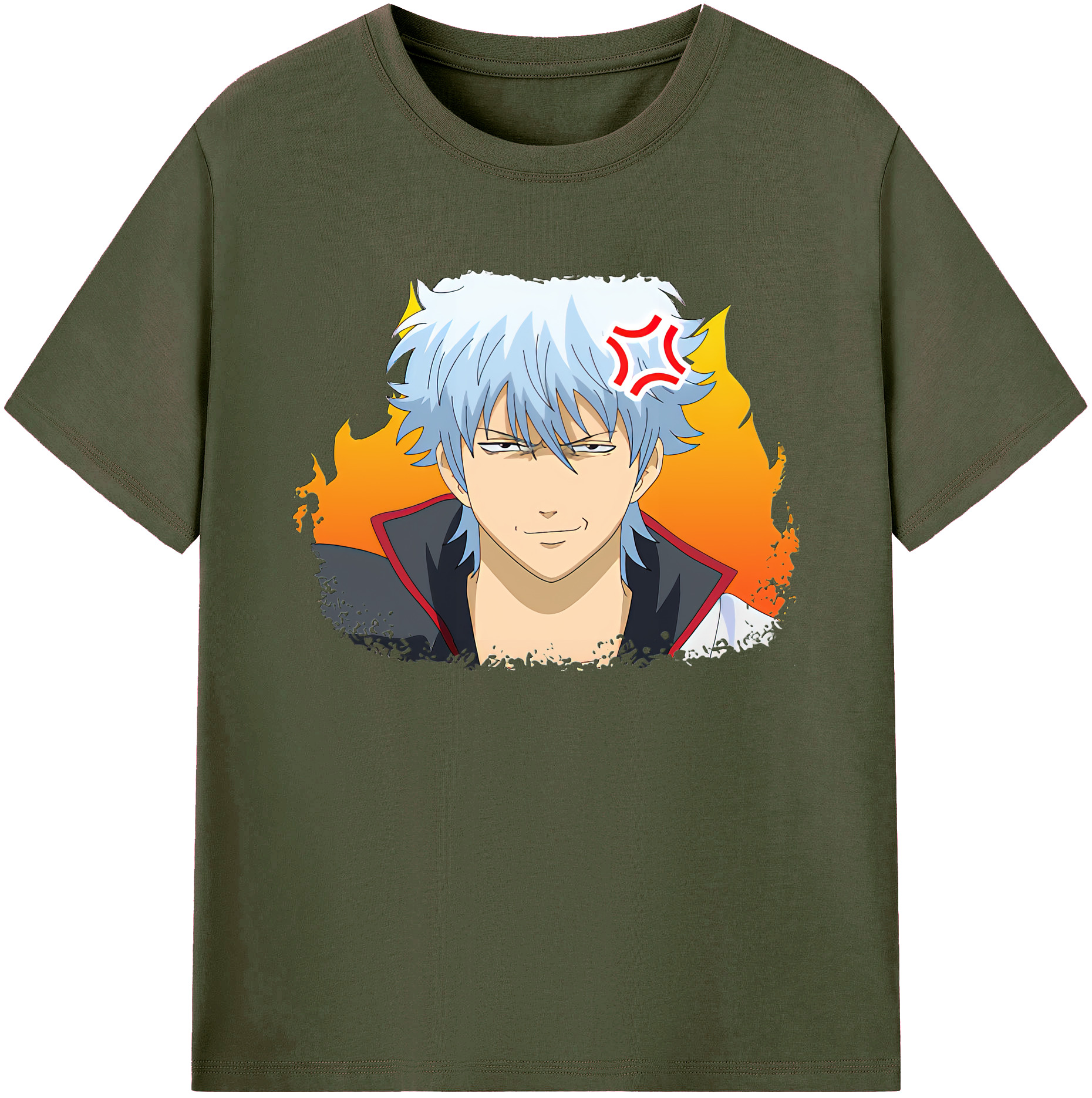 （画像用） ぎんたま 坂田銀時（さかたぎんとき） 神楽 志村新八（しむら しんぱち） GINTAMA Sakata Gintoki Kagura Shimura Shinpachi 綿100％ メンズ半袖Tシャツ｜肌触りやわらか＆通気性